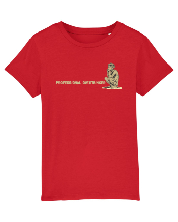 PROFESSIONAL OVERTHINKER - GANDITORUL - OM PRIMITIV -lateral Red