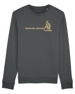 PROFESSIONAL OVERTHINKER - GANDITORUL - OM PRIMITIV -lateral Bluză mânecă lungă Unisex Rise