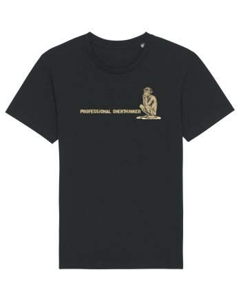 PROFESSIONAL OVERTHINKER - GANDITORUL - OM PRIMITIV -lateral Black