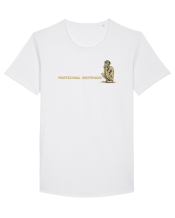 PROFESSIONAL OVERTHINKER - GANDITORUL - OM PRIMITIV -lateral White