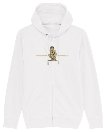 PROFESSIONAL OVERTHINKER - GANDITORUL - OM PRIMITIV  White