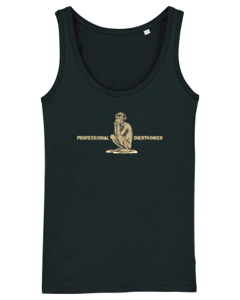 PROFESSIONAL OVERTHINKER - GANDITORUL - OM PRIMITIV  Black