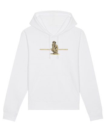 PROFESSIONAL OVERTHINKER - GANDITORUL - OM PRIMITIV  White