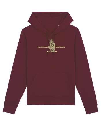 PROFESSIONAL OVERTHINKER - GANDITORUL - OM PRIMITIV  Burgundy