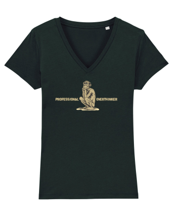 PROFESSIONAL OVERTHINKER - GANDITORUL - OM PRIMITIV  Black