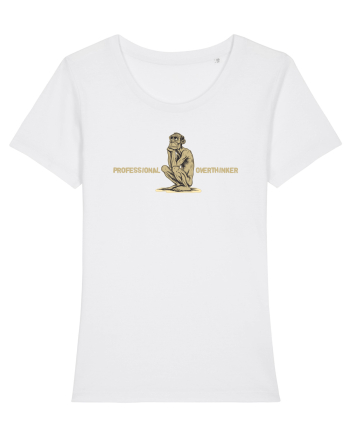 PROFESSIONAL OVERTHINKER - GANDITORUL - OM PRIMITIV  White