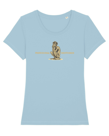 PROFESSIONAL OVERTHINKER - GANDITORUL - OM PRIMITIV  Sky Blue