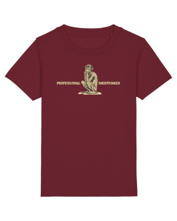 PROFESSIONAL OVERTHINKER - GANDITORUL - OM PRIMITIV  Burgundy