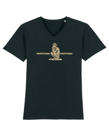 PROFESSIONAL OVERTHINKER - GANDITORUL - OM PRIMITIV  Black