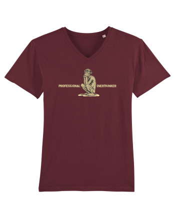 PROFESSIONAL OVERTHINKER - GANDITORUL - OM PRIMITIV  Burgundy