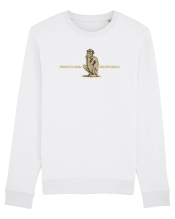 PROFESSIONAL OVERTHINKER - GANDITORUL - OM PRIMITIV  White