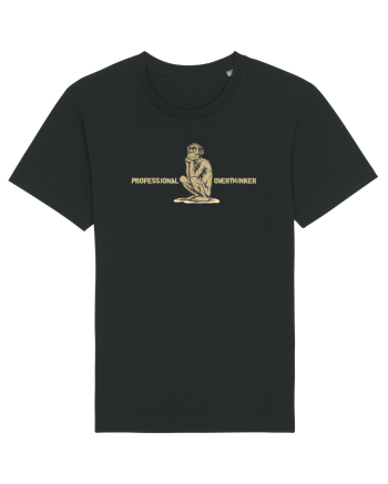 PROFESSIONAL OVERTHINKER - GANDITORUL - OM PRIMITIV  Black
