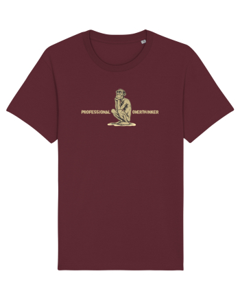 PROFESSIONAL OVERTHINKER - GANDITORUL - OM PRIMITIV  Burgundy