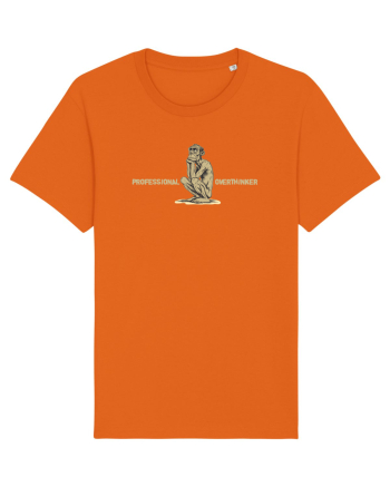 PROFESSIONAL OVERTHINKER - GANDITORUL - OM PRIMITIV  Bright Orange