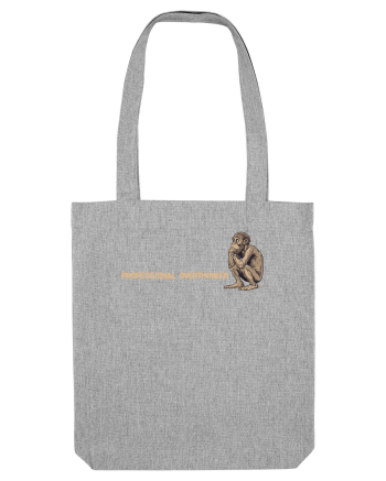 PROFESSIONAL OVERTHINKER - GANDITORUL - OM PRIMITIV  2 lateral Heather Grey