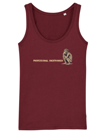 PROFESSIONAL OVERTHINKER - GANDITORUL - OM PRIMITIV  2 lateral Burgundy
