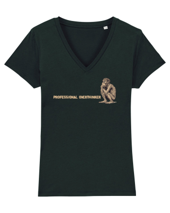 PROFESSIONAL OVERTHINKER - GANDITORUL - OM PRIMITIV  2 lateral Black