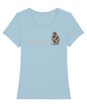 PROFESSIONAL OVERTHINKER - GANDITORUL - OM PRIMITIV  2 lateral Sky Blue