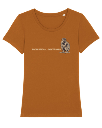 PROFESSIONAL OVERTHINKER - GANDITORUL - OM PRIMITIV  2 lateral Roasted Orange