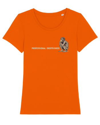 PROFESSIONAL OVERTHINKER - GANDITORUL - OM PRIMITIV  2 lateral Bright Orange