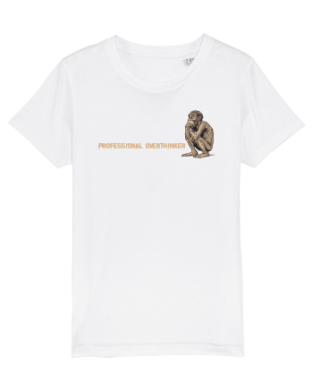 PROFESSIONAL OVERTHINKER - GANDITORUL - OM PRIMITIV  2 lateral White