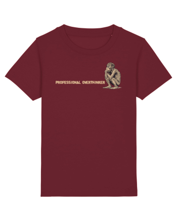 PROFESSIONAL OVERTHINKER - GANDITORUL - OM PRIMITIV  2 lateral Burgundy