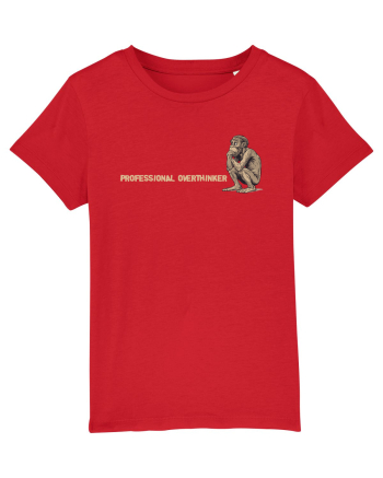 PROFESSIONAL OVERTHINKER - GANDITORUL - OM PRIMITIV  2 lateral Red