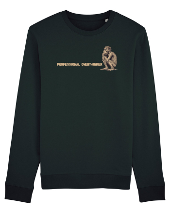 PROFESSIONAL OVERTHINKER - GANDITORUL - OM PRIMITIV  2 lateral Black