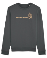 PROFESSIONAL OVERTHINKER - GANDITORUL - OM PRIMITIV  2 lateral Bluză mânecă lungă Unisex Rise