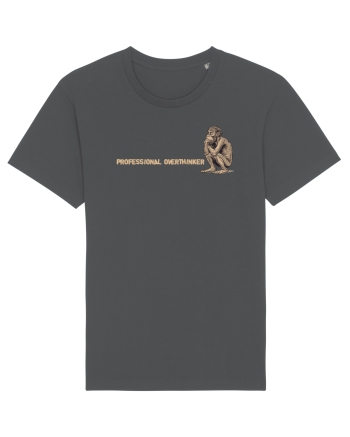 PROFESSIONAL OVERTHINKER - GANDITORUL - OM PRIMITIV  2 lateral Anthracite