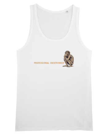 PROFESSIONAL OVERTHINKER - GANDITORUL - OM PRIMITIV  2 lateral White