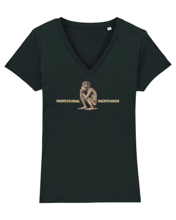 PROFESSIONAL OVERTHINKER - GANDITORUL - OM PRIMITIV  2  Black