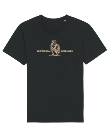 PROFESSIONAL OVERTHINKER - GANDITORUL - OM PRIMITIV  2  Black
