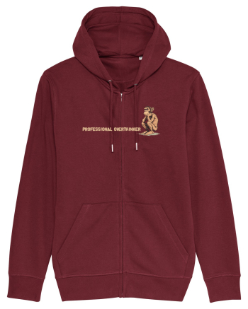 PROFESSIONAL OVERTHINKER - CIMPANZEU GANDITOR lateral Burgundy