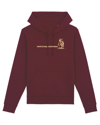 PROFESSIONAL OVERTHINKER - CIMPANZEU GANDITOR lateral Burgundy