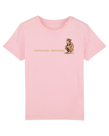 PROFESSIONAL OVERTHINKER - CIMPANZEU GANDITOR lateral Cotton Pink