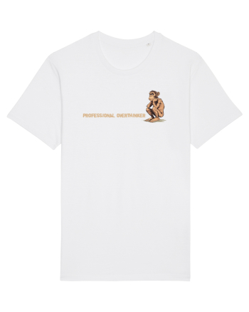 PROFESSIONAL OVERTHINKER - CIMPANZEU GANDITOR lateral White