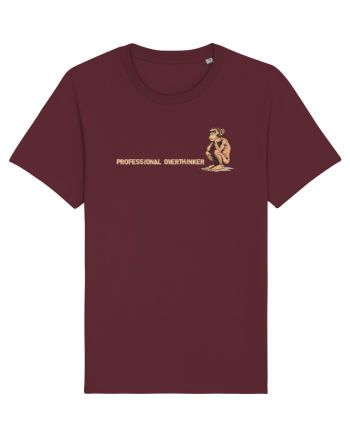 PROFESSIONAL OVERTHINKER - CIMPANZEU GANDITOR lateral Burgundy