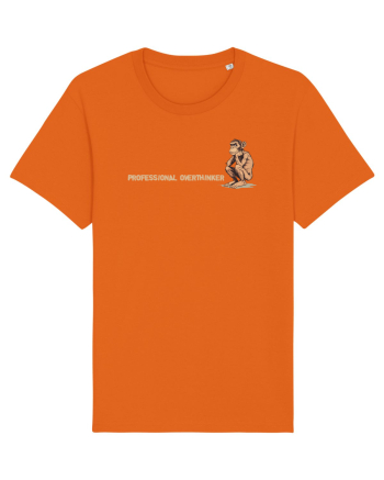 PROFESSIONAL OVERTHINKER - CIMPANZEU GANDITOR lateral Bright Orange