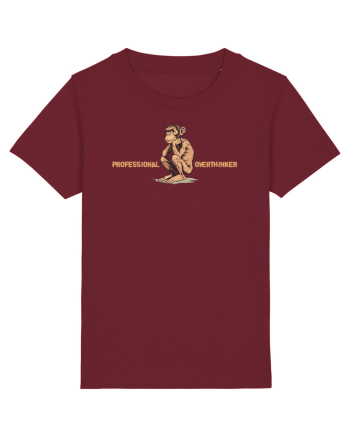 PROFESSIONAL OVERTHINKER - CIMPANZEU GANDITOR  Burgundy