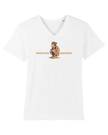 PROFESSIONAL OVERTHINKER - CIMPANZEU GANDITOR  White