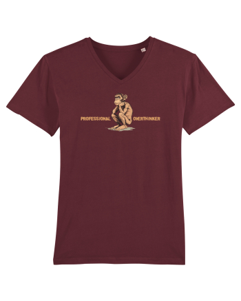 PROFESSIONAL OVERTHINKER - CIMPANZEU GANDITOR  Burgundy