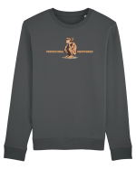 PROFESSIONAL OVERTHINKER - CIMPANZEU GANDITOR  Bluză mânecă lungă Unisex Rise