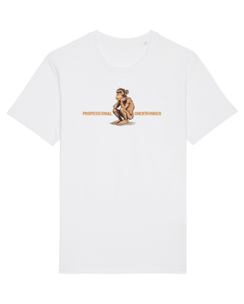 PROFESSIONAL OVERTHINKER - CIMPANZEU GANDITOR  White