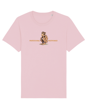 PROFESSIONAL OVERTHINKER - CIMPANZEU GANDITOR  Cotton Pink