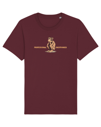 PROFESSIONAL OVERTHINKER - CIMPANZEU GANDITOR  Burgundy