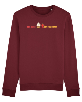 50% SAVAGE 50% SWEETHEART Burgundy
