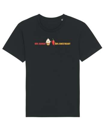 50% SAVAGE 50% SWEETHEART Black