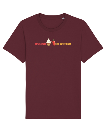 50% SAVAGE 50% SWEETHEART Burgundy