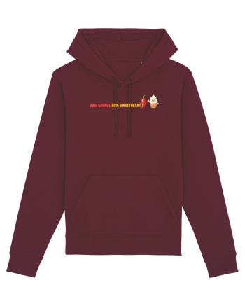 50% SAVAGE 50% SWEETHEART lateral Burgundy